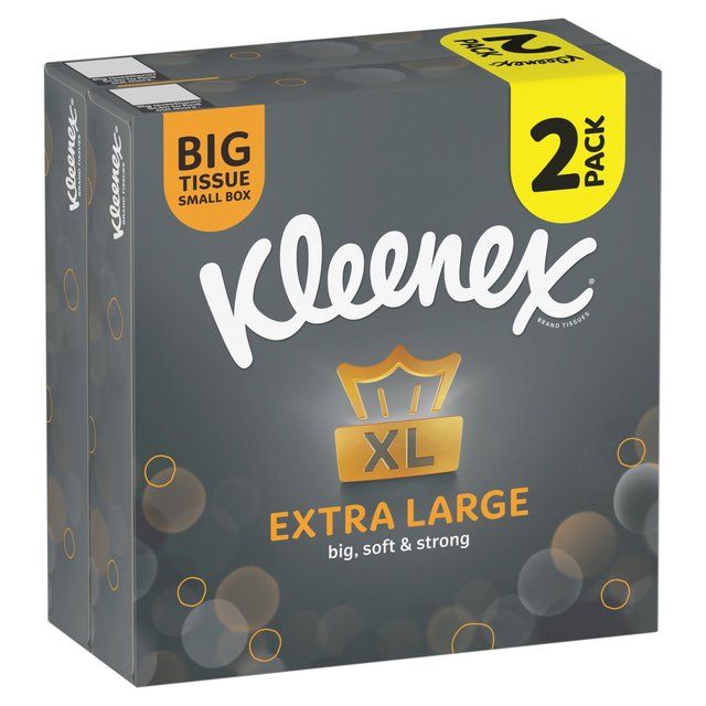Kleenex Extra Large Tissues Compact Twin Pack 2 x 44 per pack