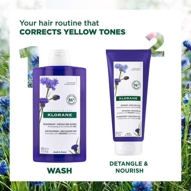 Klorane Anti-yellowing Shampoo with ORGANIC Centaury 400ml