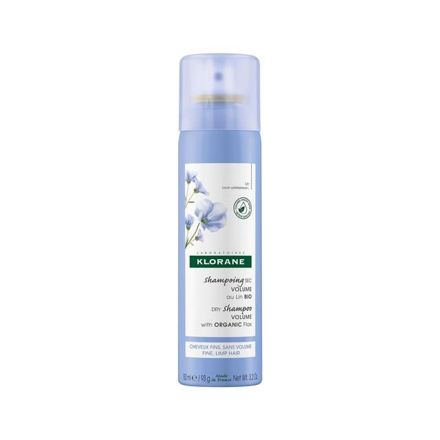 Klorane Volumising Dry Shampoo with Organic Flax Fibre for Fine Limp Hair 200ml
