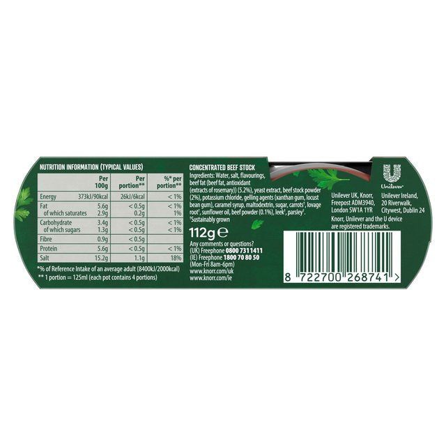 Knorr 4 Beef Stock Pot 4 x 28g