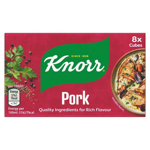 Knorr 8 Pork Stock Cubes 8 x 10g