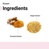 Known Turmeric & Ginger Peach Vegan Gummy Supplements x 60