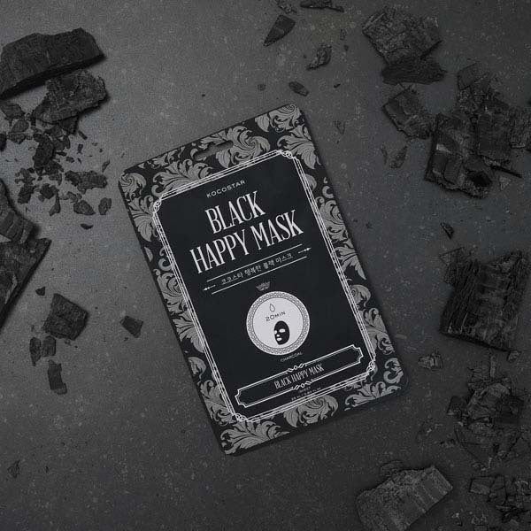 KOCOSTAR Black Happy Mask - Pack of 5