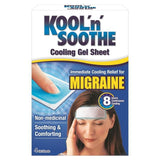 Kool 'n' Soothe Migraine Cooling Gel Sheet 4 per pack