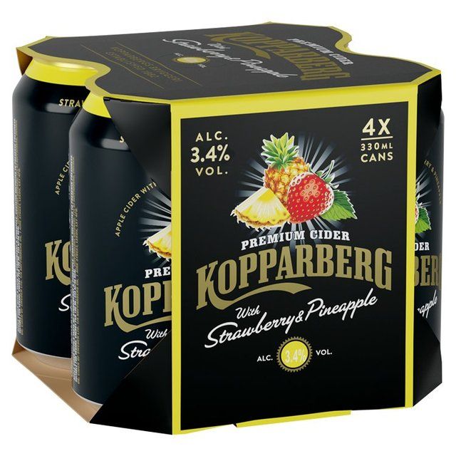 Kopparberg Strawberry & Pineapple 4 x 330ml