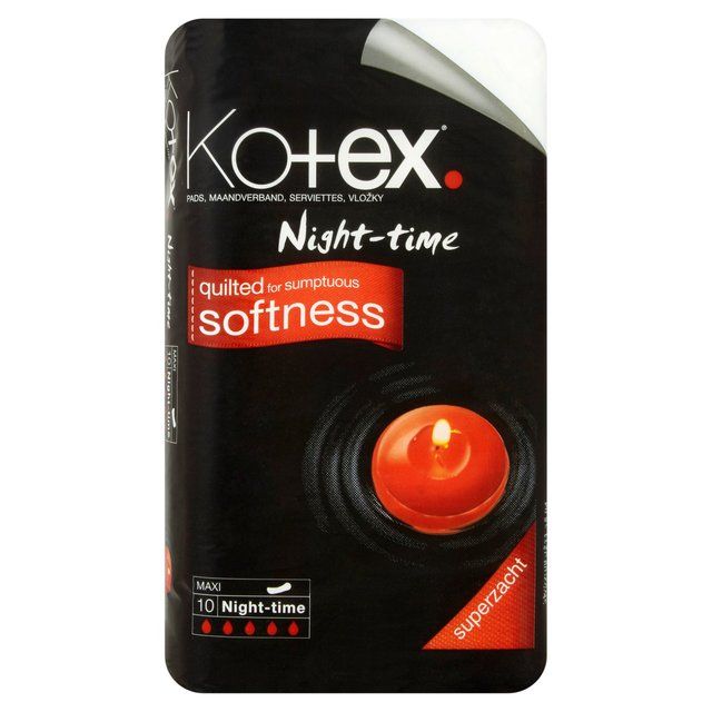 Kotex Maxi Pads Night Time 10 per pack