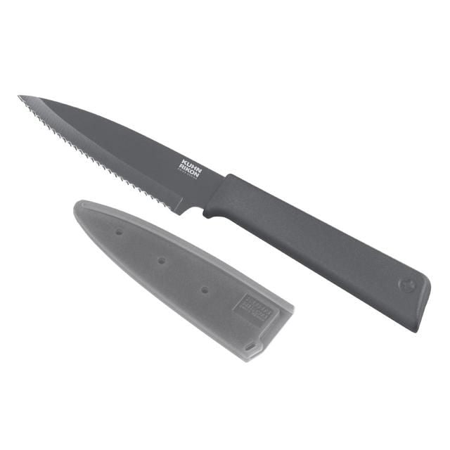 Kuhn Rikon COLORI+ Paring knife serrated grey