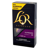 L'OR Espresso Supremo Intensity 10 Coffee Capsules 10 per pack
