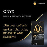 L'OR Onyx Coffee Pods x10 Intensity 12 10 per pack