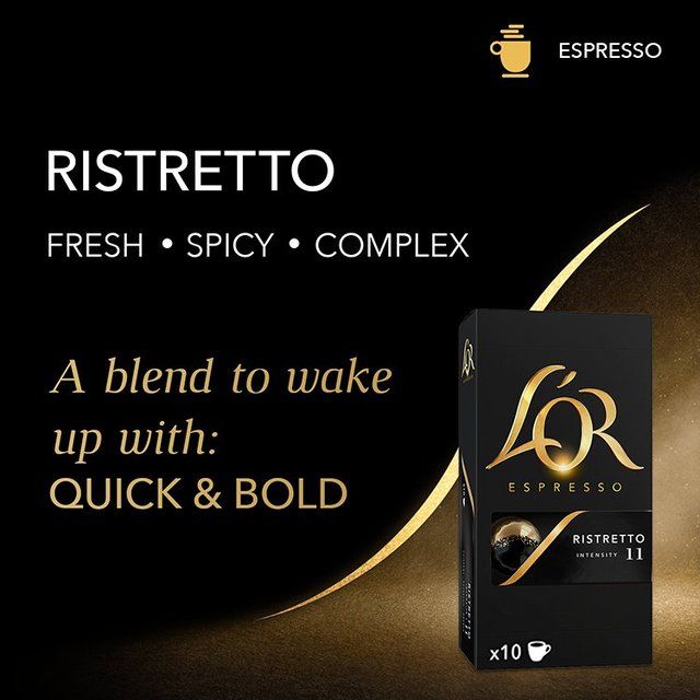 L'OR Ristretto Coffee Pods x10 Intensity 11 10 per pack