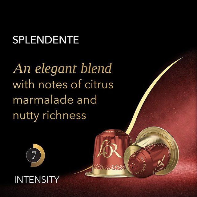 L'OR Splendente Coffee Pods x10 Intensity 7 10 per pack
