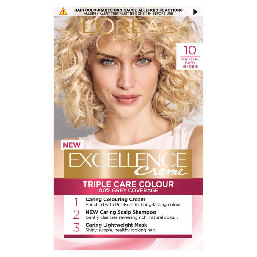 L'Oreal Excellence Permanent Hair Colour Natural Baby Blonde 10