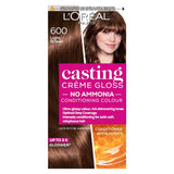 L'Oreal Paris Casting Creme Gloss Semi-Permanent Hair Dye, Brown Hair Dye 600 Light Brown