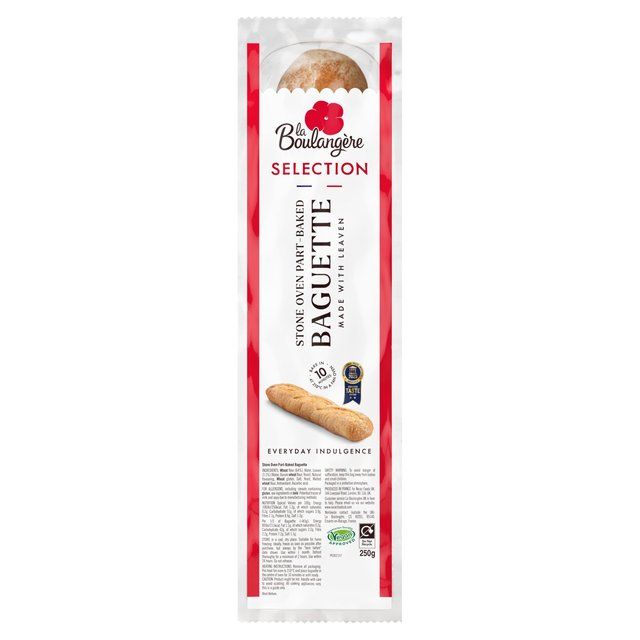 La Boulangère Plain Stone Oven Part-Baked Baguette 250g