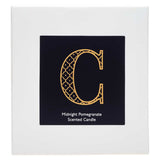 Landon Tyler Alphabet Candle - Letter C - Midnight Pomegranate 140g
