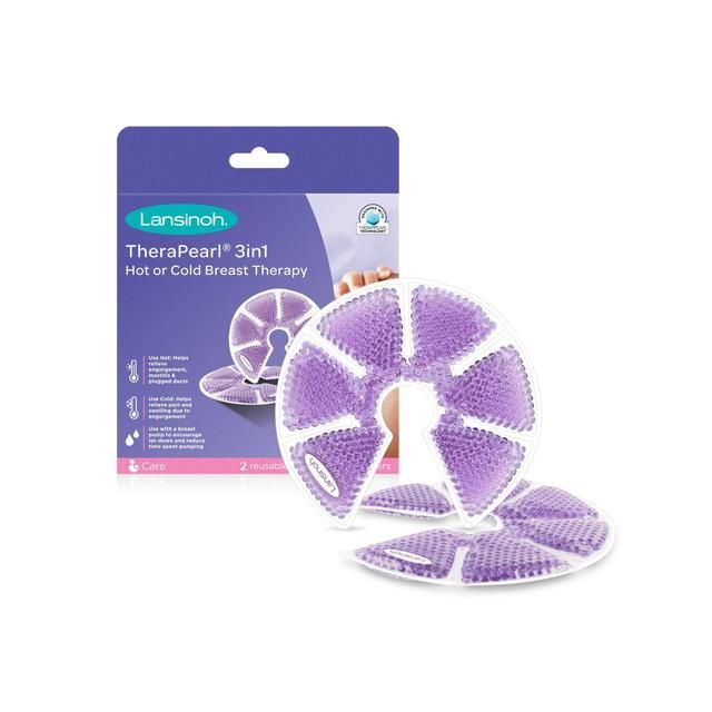 Lansinoh TheraPearl 3-in-1 Breast Therapy Packs 2 per pack