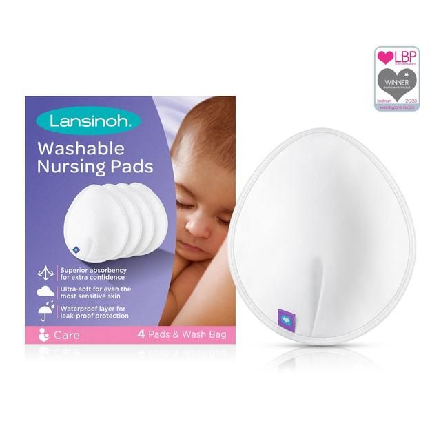 Lansinoh Washable Nursing Breast Pads 4 per pack