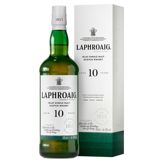 Laphroaig 10 Year Old Islay Single Malt Scotch Whisky 70cl