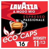 Lavazza A Modo Mio Compostable Passionale Coffee Capsules 16 per pack