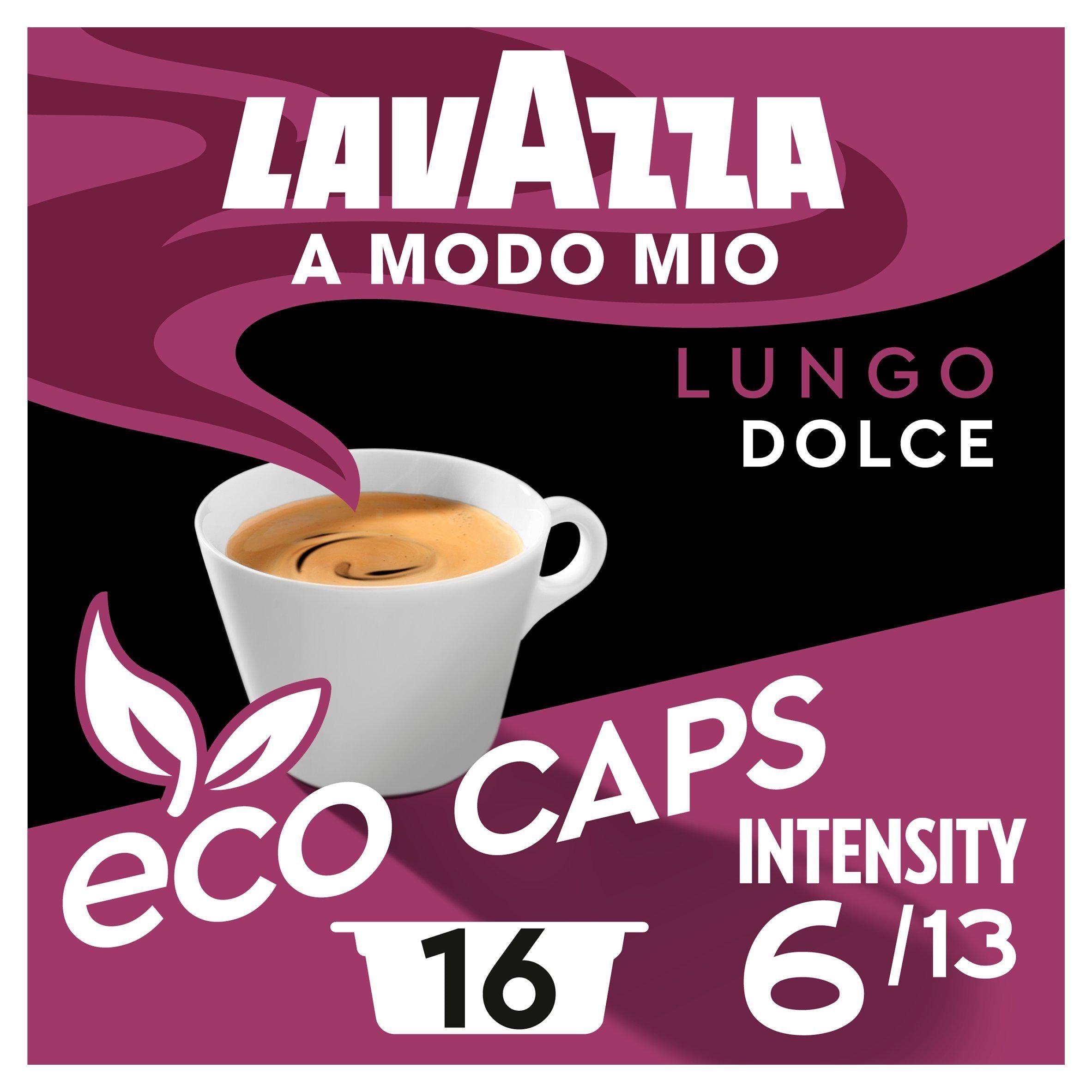 Lavazza A Modo Mio Lungo Dolce Coffee Capsules x16