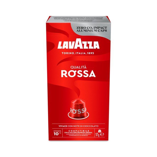 Lavazza Qualita Rossa Aluminium Nespresso Compatible Capsules 10 per pack