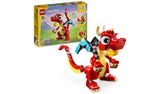 LEGO Creator 3in1 Red Dragon Toy with Animal Figures 31145
