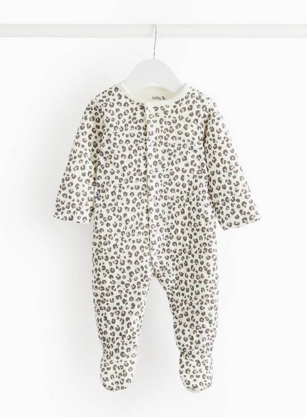 Leopard Printed 2.5 Tog Sleepsuit Up to 3 mths