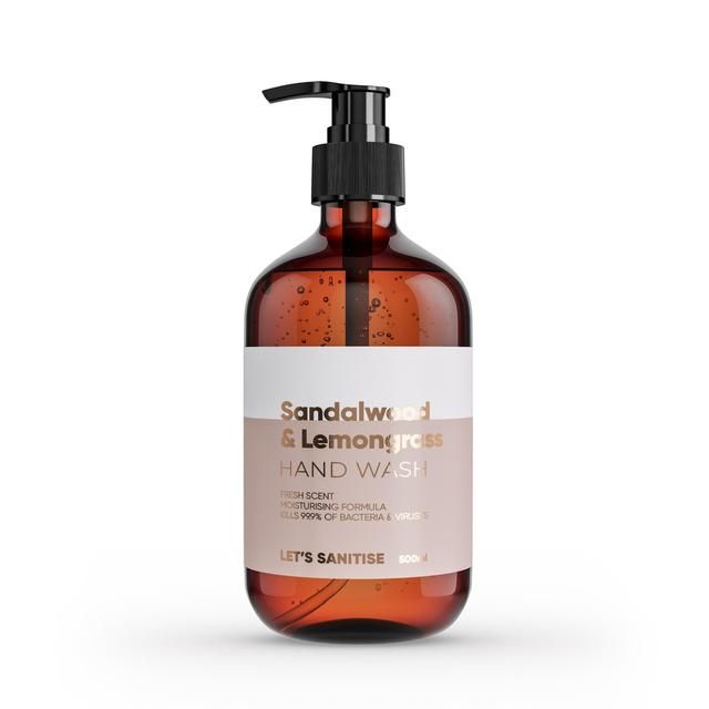 Let's Sanitise Sandalwood & Lemongrass Hand Wash 500ml