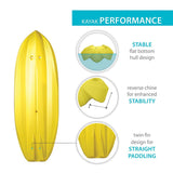 Lifetime Wave 6ft (180 cm) Sit On Youth Kayak + Paddle