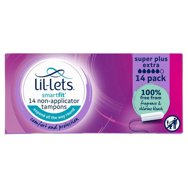 Lil-Lets Super Plus Extra Non-Applicator Tampons 14 per pack