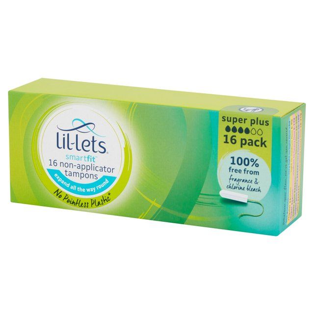 Lil-Lets Super Plus Non-Applicator Tampons 16 per pack