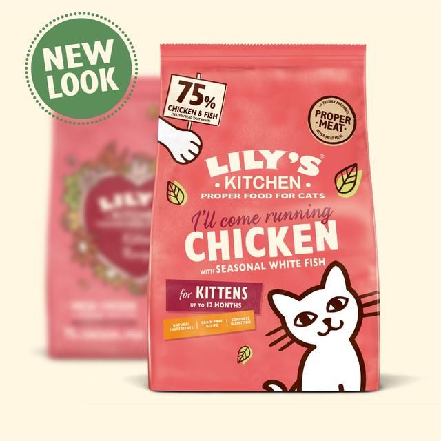 Lily's Kitchen Cat Chicken & White Fish Dry Kitten Food 800g