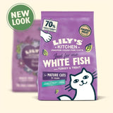 Lily's Kitchen Cat White Fish &Turkey Senior Recipe Dry Food 800g