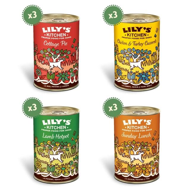 Lily's Kitchen Classic Recipes for Dogs Multipack 12 x 400g