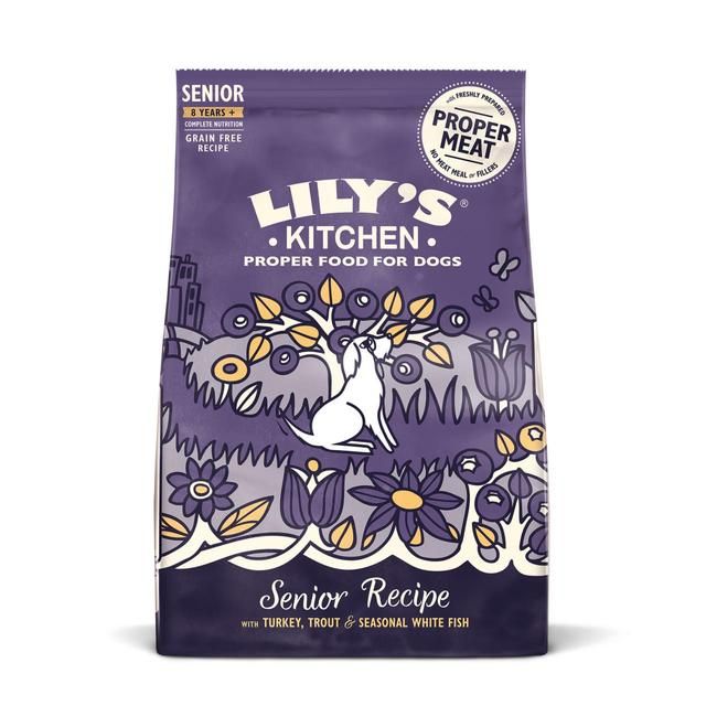 Lily's Kitchen Dog Turkey & Trout Senior Recipe Dry Food 1kg