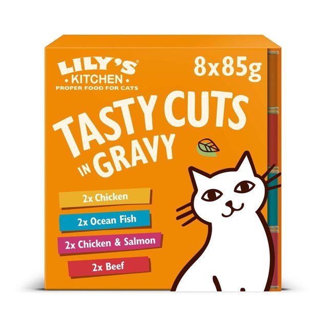 Lily's Kitchen Tasty Cuts in Gravy Mixed Multipack Wet Food for Cats 8 x 85g