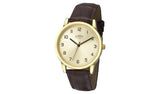 Limit Men's Brown Faux Leather Strap Watch