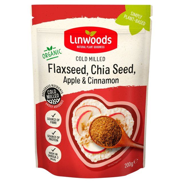 Linwoods Milled Flax Chia Seeds Apple & Cinnamon 200g