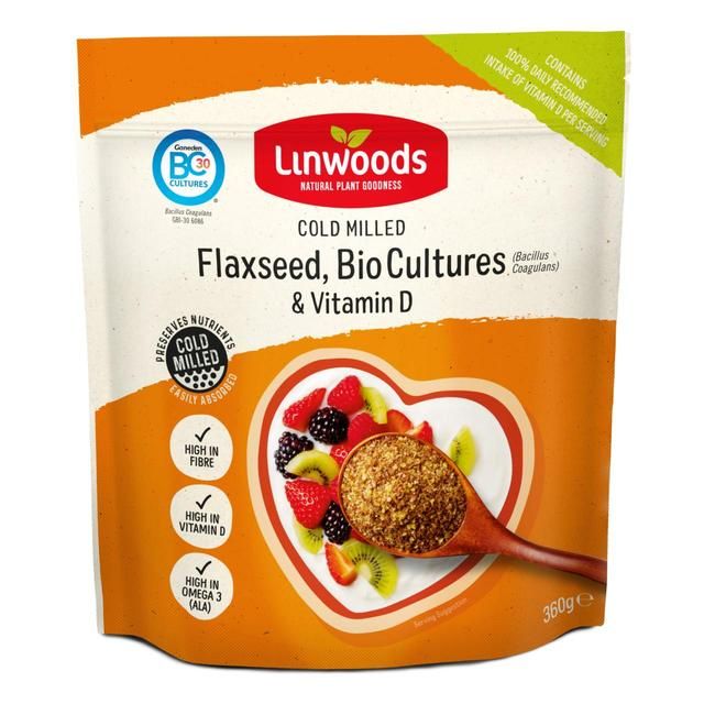 Linwoods Milled Flaxseed Bio Cultures & Vitamin D 360g