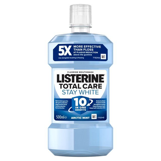 Listerine Total Care Stay White Mouthwash 500ml