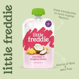 Little Freddie Coconut & Tropical Fruits Organic Pouch 6 mths+ 100g