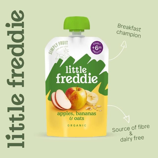 Little Freddie Organic Wholesome Apples Bananas and Oats 100g