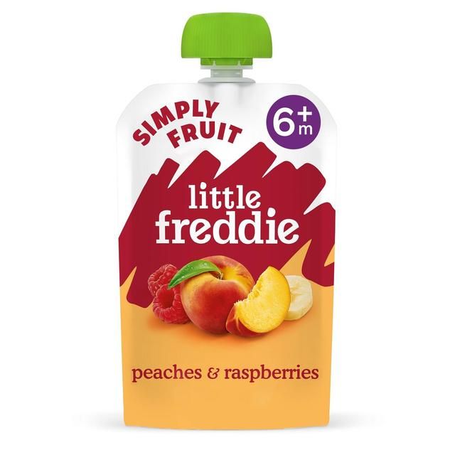 Little Freddie Peaches & Raspberries Pouch 6 mths+ 100g