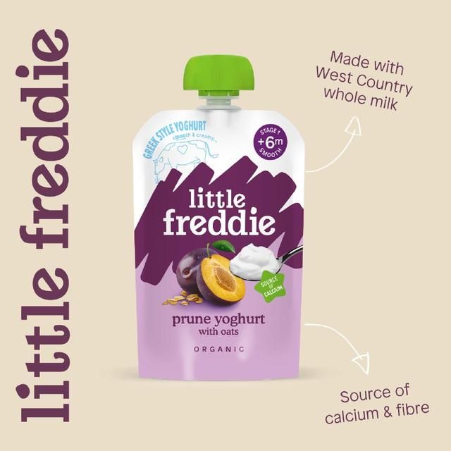 Little Freddie Prune Greek Style Yoghurt with Oats Organic Pouch 6 mths+ 100g
