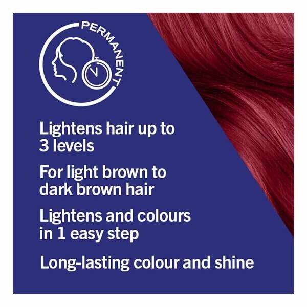 LIVE Colour + Lift Permanent Red Hair Dye Deep Red