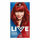 LIVE Intense Colour Permanent Black Hair Dye Deep Black Real Red 035