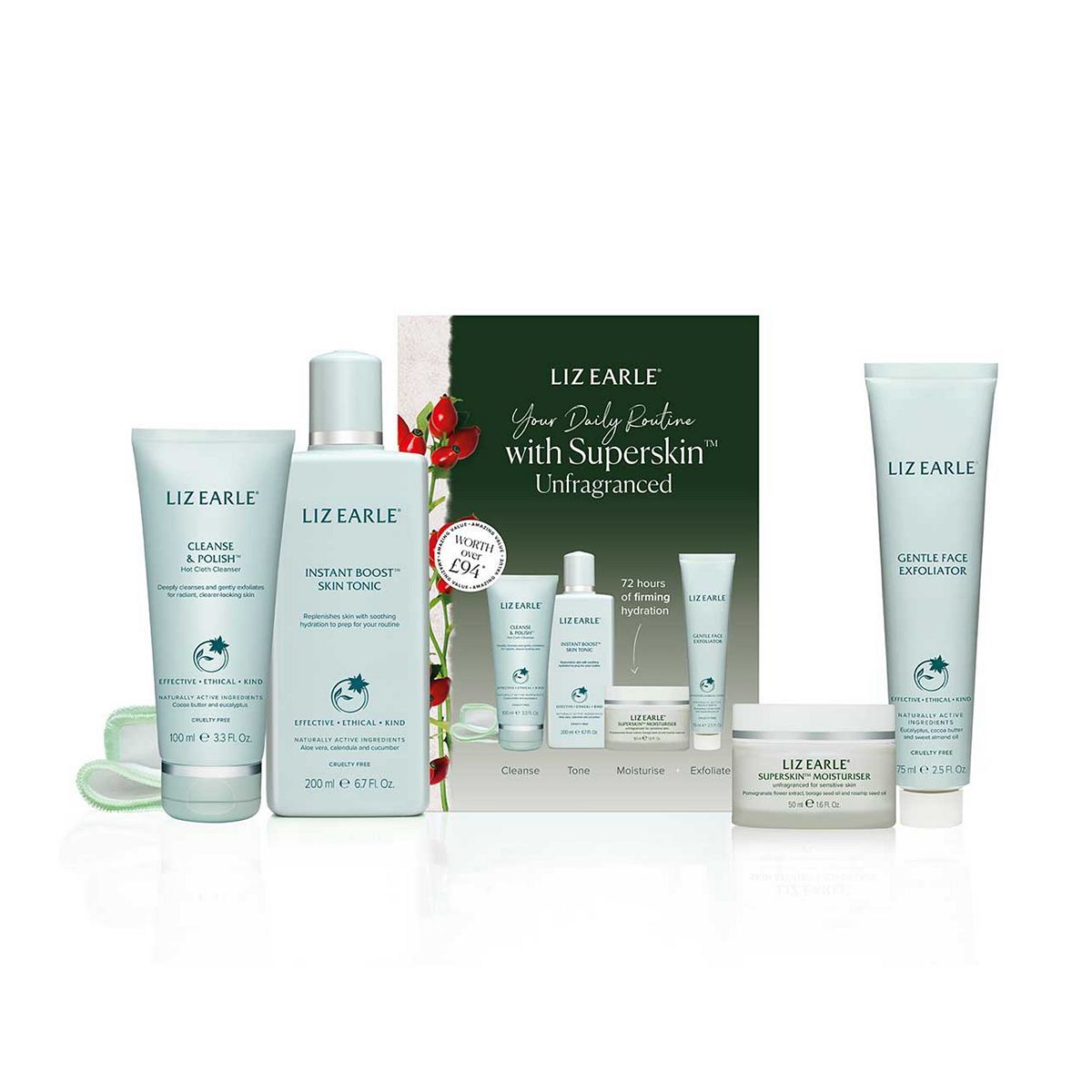 Liz Earle Your Daily Routine with Superskin™ Moisturiser Unfragranced
