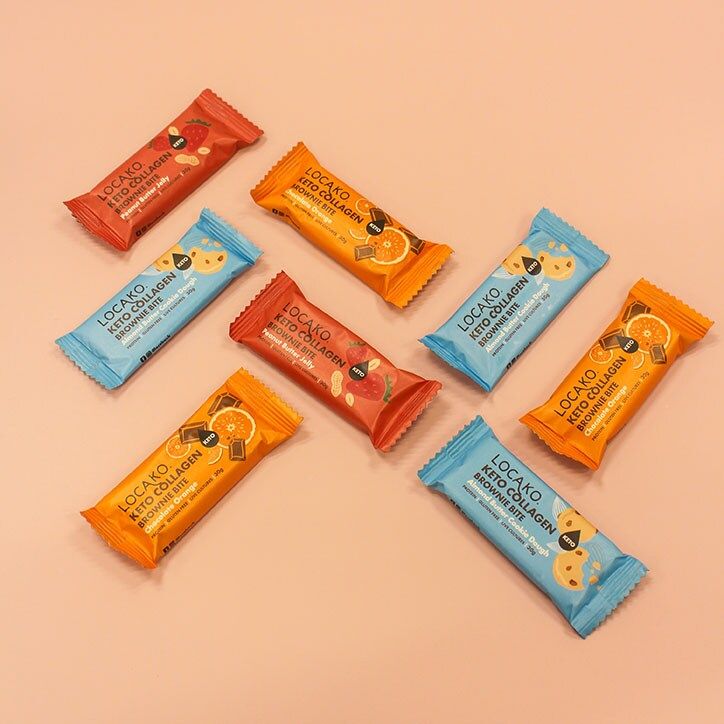 Locako Keto Collagen Brownie Bite Peanut Butter Jelly 30g