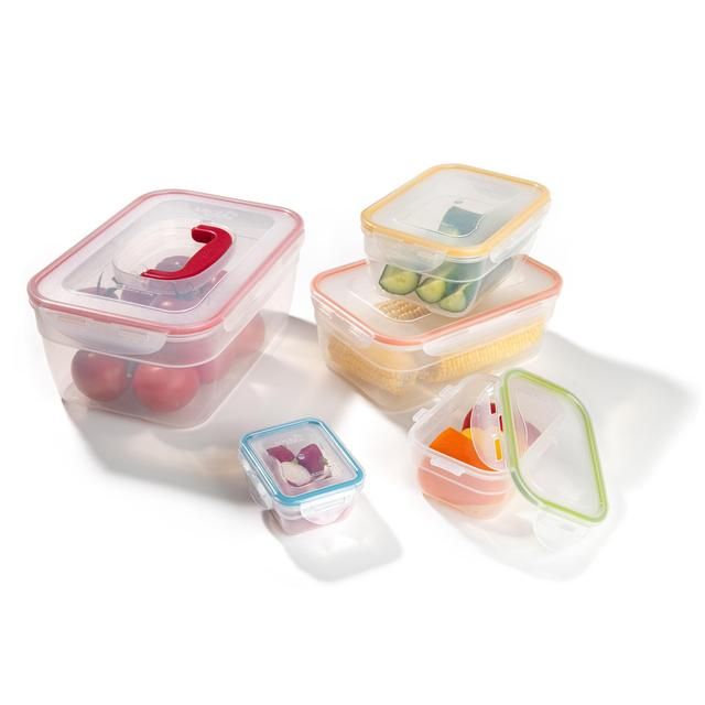 LocknLock Rainbow Nestable Storage Set 5 per pack