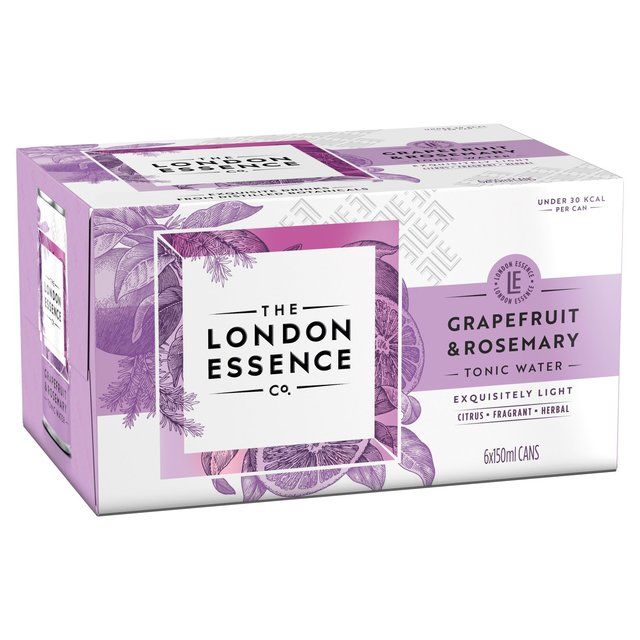London Essence Co. Grapefruit & Rosemary Tonic Water Cans 6 x 150ml